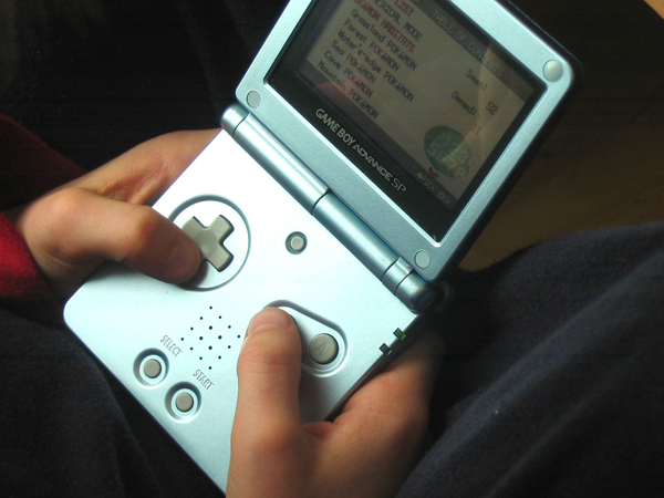 child on gaming device